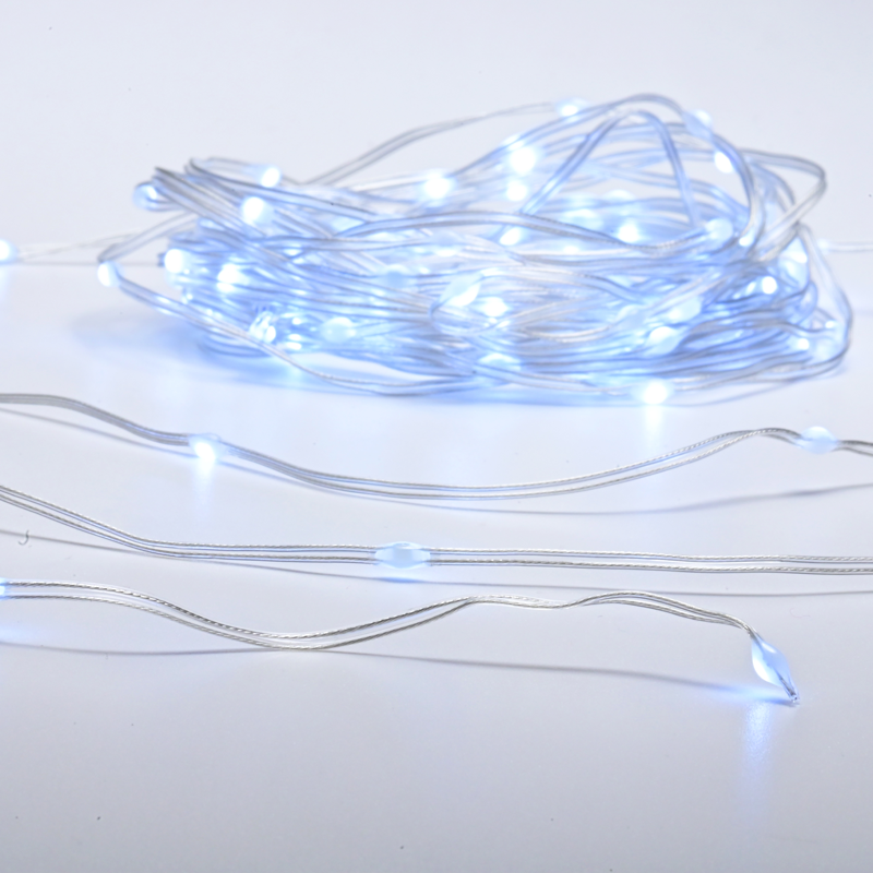 x0430022261.png ACA Lighting X0430022261 SKIN LINE лампа – 300 LED студена светлина адаптер 8 функции IP44 30м 2м прозрачен кабел