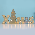 ACA Lighting X05211102 Дървен X-MAS – 21 топли LED бат. (2×AAA) IP20 37.5×2.5×18см