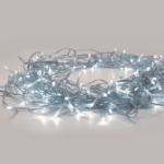 ACA Lighting X0650212 50 LED гирлянд батерии 2×AA студена светлина постоянен режим IP20 490 + 30см прозрачен кабел