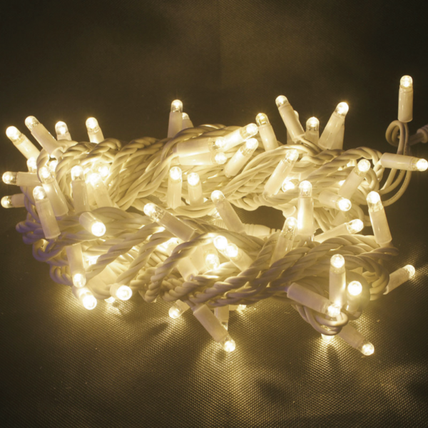 ACA Lighting X081001414 101 LED гумен кабел топла светлина свързваемо (макс 20) разстояние 10см 10м IP65 1.5м кабел