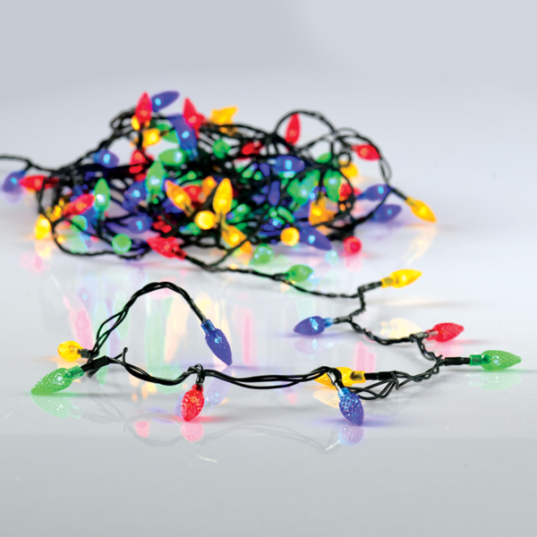 ACA Lighting X0810031214 Светлинки с шишарки – 100 LED многцветни 8 функции IP44 7м (7см разстояние) 3м захранващ кабел