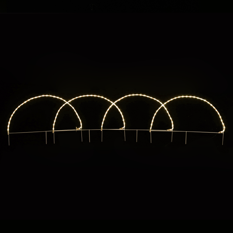 x081241221.png ACA Lighting X081241221 4 арки – 124 LED 5.2м лента топло бяло флаш IP44 86×57см 1.3м кабел