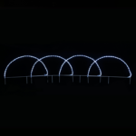 ACA Lighting X081242221 5 арки – 124 LED 5.2м лента студено бяло флаш IP44 86×57см 1.3м кабел