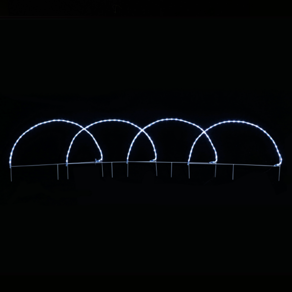ACA Lighting X081242221 5 арки – 124 LED 5.2м лента студено бяло флаш IP44 86×57см 1.3м кабел