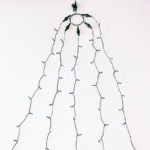 ACA Lighting X08175211 175 LED октопод – 5 нишки × 35 лампи студена светлина адаптер 31VDC IP44 5×350см + 3м зелен кабел