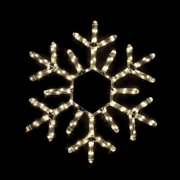 ACA Lighting X081814411 Снежинка – 144 LED 6м лента топло бяло флаш IP44 Ø56см 1.5м кабел