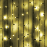 ACA Lighting X08240131N 240 LED гумена завеса топла светлина свързваемо (макс 8) постоянен режим IP65 200×100см 1.5м кабел