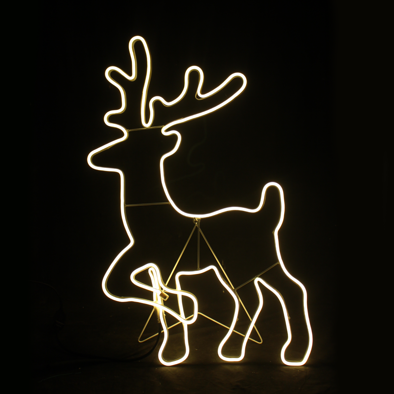 x085001414.png ACA Lighting X085001414 Изправен елен – 500 LED 5м неон лента топло бяло IP44 54×82см 1.5м кабел