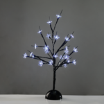 ACA Lighting X1025211 Маса борче – 25 LED мотив светлини бат. 3×AA студено бяла светлина IP20 10×10×45см