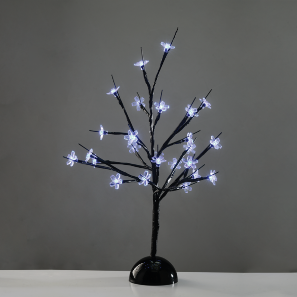 ACA Lighting X1025211 Маса борче – 25 LED мотив светлини бат. 3×AA студено бяла светлина IP20 10×10×45см
