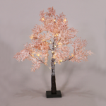 ACA Lighting X1029115 Снежно цветно дърво 29 топло бели LED IP20 бат. 3×AA H60см основа 10×10см
