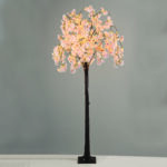 ACA Lighting X103201148 Дърво CHERRY BLOSSOM 320 топло бели LED адапт. 4.5V IP44 H150см основа 21×21см 5м кабел