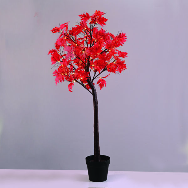 ACA Lighting X10961447 Кленово дърво SUGAR MAPLE 96 топло бели LED адапт. 24V IP44 H180см саксия 5м кабел