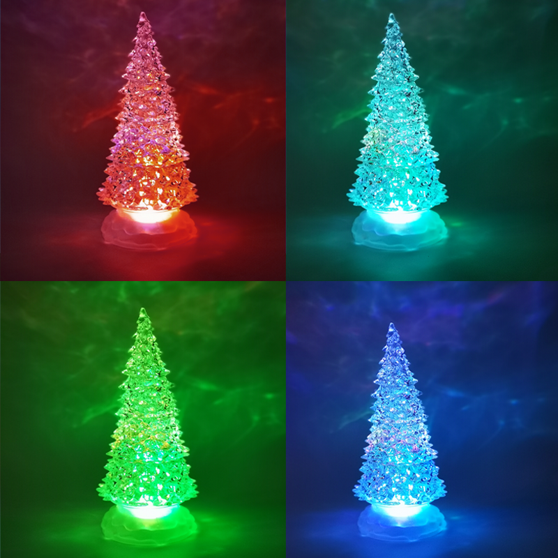 x1313109.png ACA Lighting X1313109 Кристално пластмасово дърво – 1 RGB LED бат. (3×AAA)сменящи цветове IP20 Ø10×25см