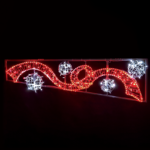 ACA Lighting X1751224116L Панделка с топки (лява) – 512 LED стълбов мотив 6м въжена лента + 16м топло и студено бяла гирлянда стеди IP65 200×60см 1.5м кабел