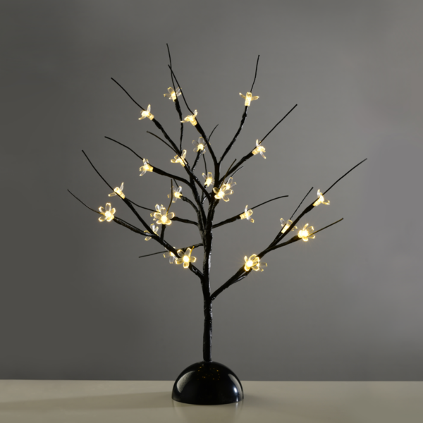 ACA Lighting X1025111 Маса борче – 25 LED мотив светлини бат. 3×AA топла светлина IP20 10×10×45см
