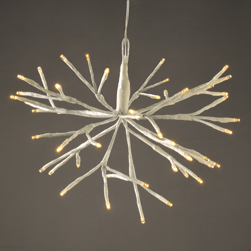 xpbalww302a.png ACA Lighting XPBALWW302A BRANCH LIGHTS – 48 LED бат. (3×AA) топла светлина IP44 Ø20см 30см прозрачен кабел