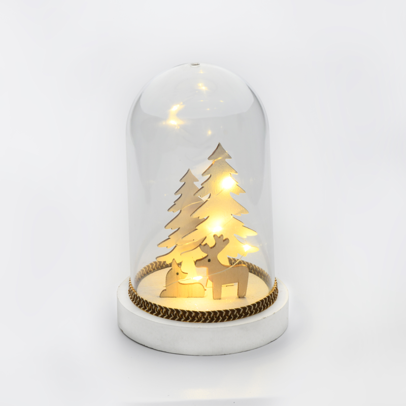 xpdeersww3a.png ACA Lighting XPDEERSWW3A Пластмасова покривна топка – елени 8 мини топли LED бат. (2×AAA) IP20 Ø12×18см