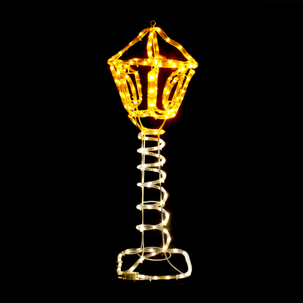 ACA Lighting XPOSTLEDWWY80 Лампион – 168 LED 7м лента топло бяло жълто флаш IP44 27×27×80см 1.5м кабел
