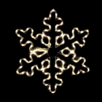 ACA Lighting XSNOWBLEDWW56 Снежинка – 96 LED 4м лента топло бяло флаш IP44 Ø56см 1.5м кабел