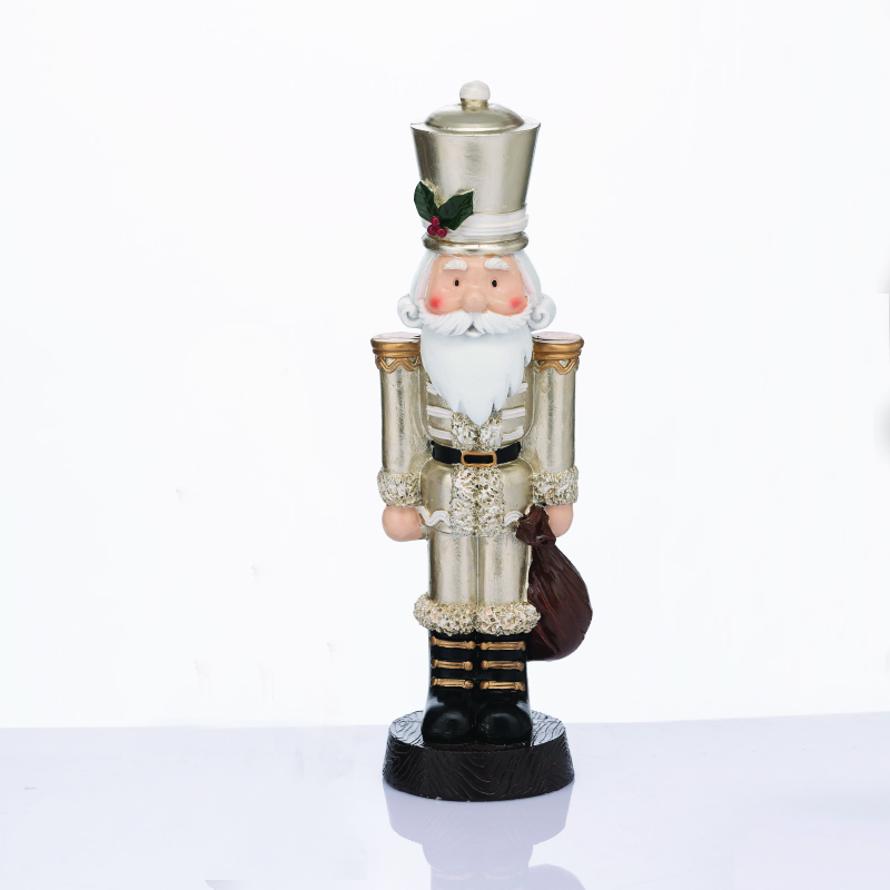 χ1535108.jpg ACA Lighting X1535108 Лешникотрошач войник с имел – шампанско 35см
