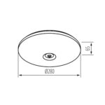 Kanlux 18122 LED плафониера FOGLER E 12W NW