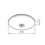 Kanlux 18123 LED плафониера FOGLER E 17W NW