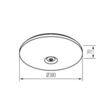 Kanlux 18124 LED плафониера FOGLER E 24W NW
