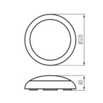 Kanlux 19068 LED плафониера DABA AIO M20W W