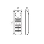 Kanlux 22134 Дистанционно за LED ленти CTRL 12/24V RGBW CCT REMOTE N 8 RGBW/CCT-W