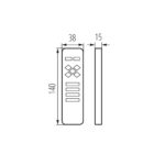Kanlux 22136 Дистанционно за LED ленти CTRL 12/24V MONO/CCT REMOTE 4 MONO/CCT-B