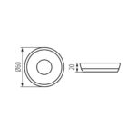 Kanlux 22137 Дистанционно за LED ленти CTRL 12/24V MONO/CCT REMOTE O 1 MONO/CCT-B