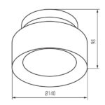 Kanlux 24366 Точково таванно осветително тяло SONOR CCT UP 12W W