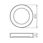 Kanlux 24614 Осветително тяло downlight ERGA 10-18W CCT-B