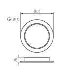 Kanlux 36527 Осветително тяло downlight TAVO LED CCT TAVO LED DO 18W CCT