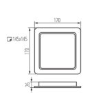 Kanlux 36537 Осветително тяло downlight TAVO LED CCT TAVO LED DL 18W CCT