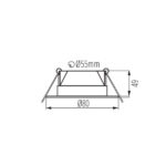 Kanlux 38269 Осветително тяло downlight FIZU PRO IP65 CCT B