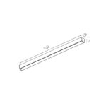 Kanlux 38977 LED осветително тяло за монтаж на повърхността/фасадата ALIN 40W LED IP55 120cm NT AL55-MH-WW-MAT-B-NT