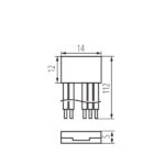 Kanlux 90721 Съединителен елемент за LED ленти CON P 12 RGBW CP