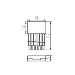 Kanlux 90724 Съединителен елемент за LED ленти CON P 12 RGBCCT CP