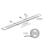 Kanlux 90902 LED лента LCOB 8W/M 12V LCOB 8W/M 12 IP65 NW