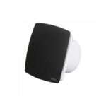 Vito 8005380 ВЕНТИЛАТОР ЗА БАНЯ VENTI FM100 Φ100MM 12W ПЛОСЪК С ВЪЗВРАТНА КЛАПА ЧЕРЕН МАТ