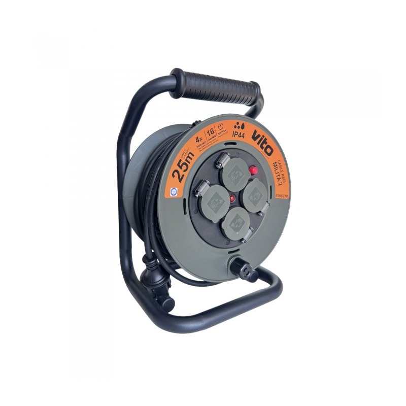 cable-reel-milita-2-4xschuko-3g15x25m-thermal-cut-out-ip44-plastic-8008270-vito.jpg Vito 8008270 МАКАРА С КАБЕЛ 25М х 3G1 5 MILITA 2 4 КОНТАКТА ТЕРМИЧНА ЗАЩИТА IP44