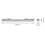 Ledvance 2078202460 индустриална led лампа damp proof housing e ip65 600 e 1xlamp ip65