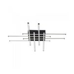 Vito 2028140 ДЕКОРАТИВНО LED ОСВЕТИТЕЛНО ТЯЛО HALO 600 600 70 mm 30W 4000K 2550Lm ЧЕРНО