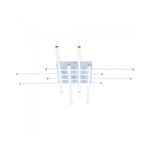 Vito 2028150 ДЕКОРАТИВНО LED ОСВЕТИТЕЛНО ТЯЛО HALO 600 600 70 mm 30W 4000K 2550Lm БЯЛО