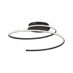 Vito 2028100 ДЕКОРАТИВНО LED ОСВЕТИТЕЛНО ТЯЛО SPIRAL Φ370 175 mm 30W 4000K 2850Lm ЧЕРНО