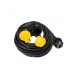 Vito 8008200 УДЪЛЖИТЕЛ С ДВА КОНТАКТА 10М х 3G1 5 EXTY 1 ДЕТСКА ЗАЩИТА IP44 ЧЕРЕН
