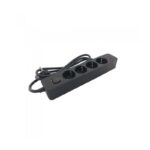 Vito 8007150 РАЗКЛОНИТЕЛ С КЛЮЧ UNICO N4U СЪС ЗАЩИТА ЗА ДЕЦА 3M КАБЕЛ 3G1 5 USB A USB C 5V 3A PD20W ЧЕРЕН