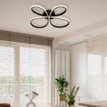 Vivalux VIV005329 LED плафон BUTTERFLY-C LED 37W черен CCT-switch 3000-4000-6000K